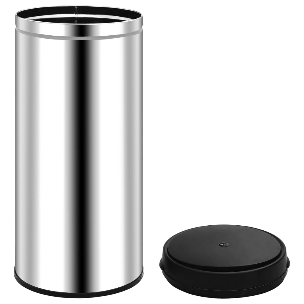 Prullenbak met automatische sensor 80 L roestvrij staal is nu te koop bij PeponiXL, paradijselijk wonen!