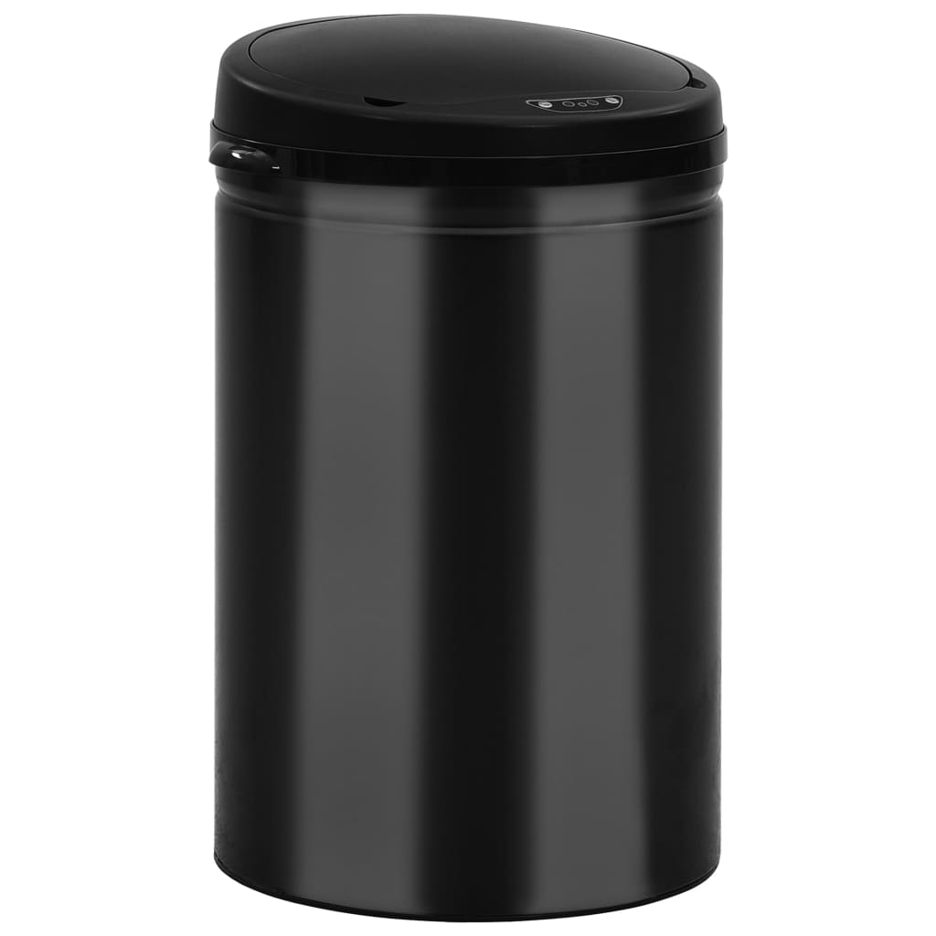 Prullenbak met automatische sensor 30 L koolstofstaal zwart is nu te koop bij PeponiXL, paradijselijk wonen!
