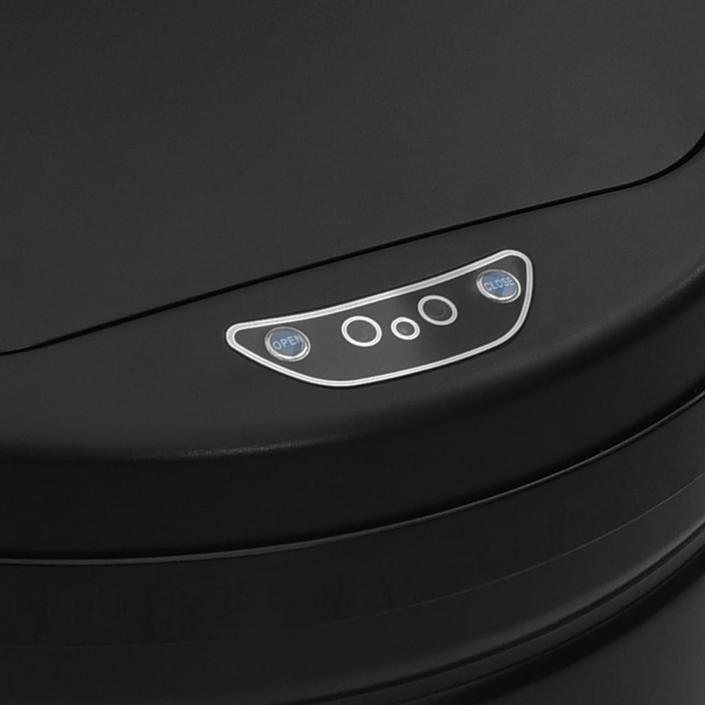 Prullenbak met automatische sensor 40 L koolstofstaal zwart is nu te koop bij PeponiXL, paradijselijk wonen!