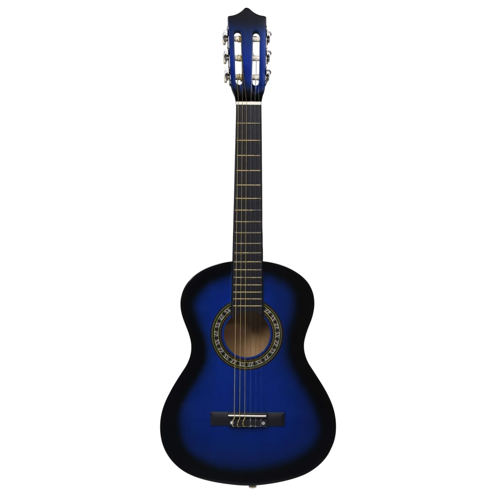 Gitaar klassiek beginner kinderen met tas 1/2 34" blauw is nu te koop bij PeponiXL, paradijselijk wonen!