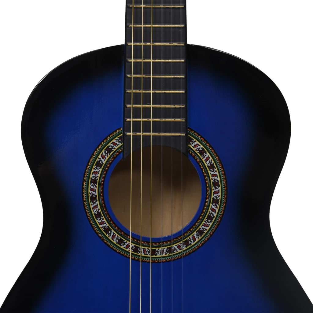 Gitaar klassiek beginner kinderen met tas 1/2 34" blauw is nu te koop bij PeponiXL, paradijselijk wonen!