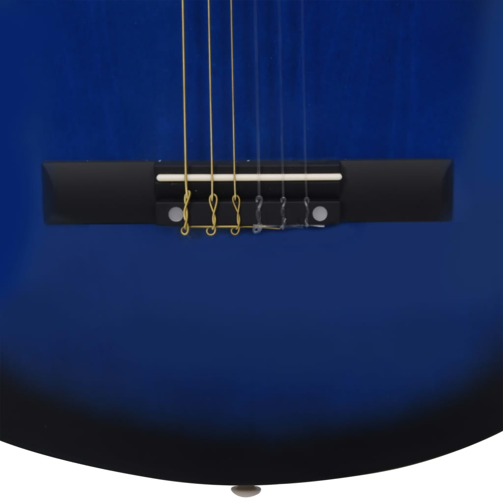 Gitaar klassiek beginner kinderen met tas 1/2 34" blauw is nu te koop bij PeponiXL, paradijselijk wonen!
