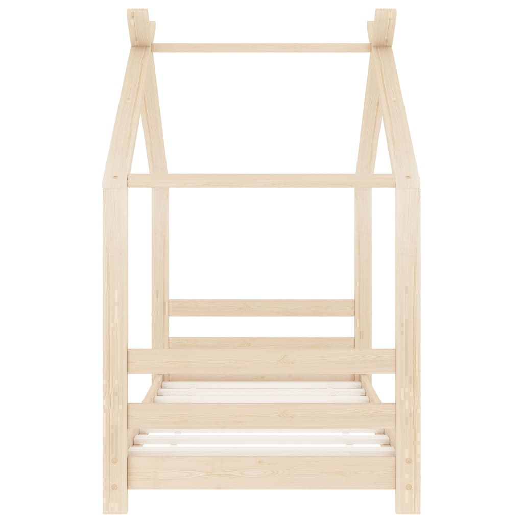 Kinderbedframe massief grenenhout 70x140 cm is nu te koop bij PeponiXL, paradijselijk wonen!