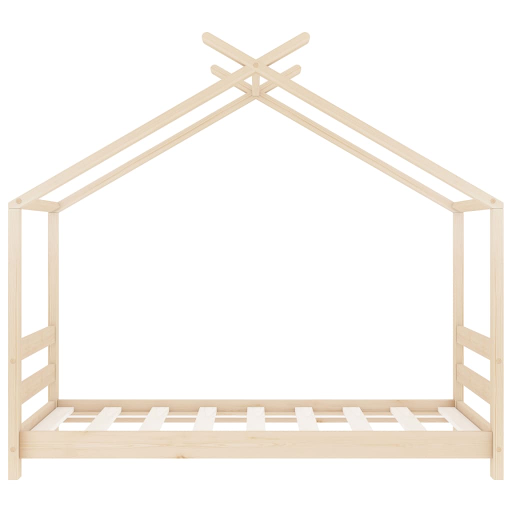 Kinderbedframe massief grenenhout 70x140 cm is nu te koop bij PeponiXL, paradijselijk wonen!