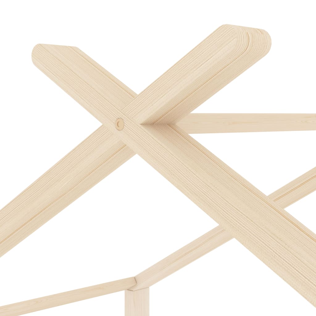 Kinderbedframe massief grenenhout 70x140 cm is nu te koop bij PeponiXL, paradijselijk wonen!