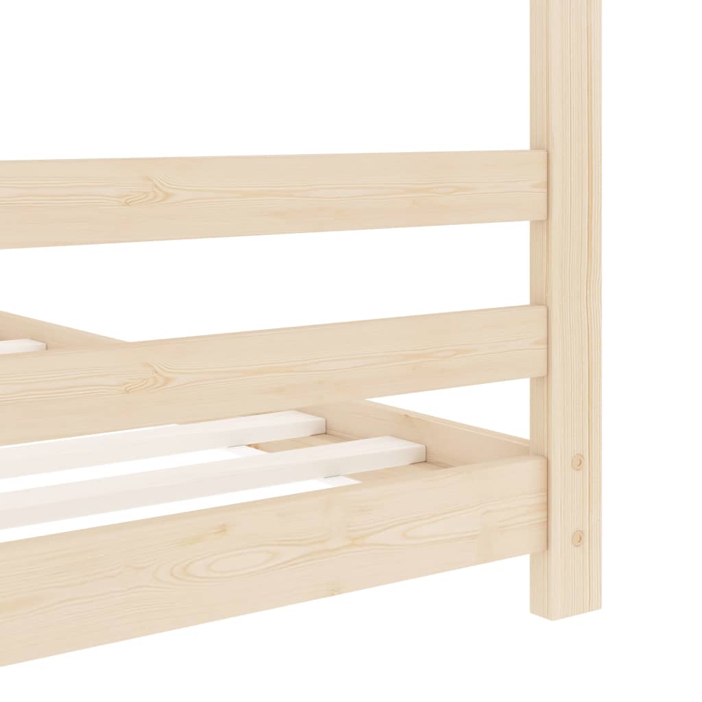Kinderbedframe massief grenenhout 70x140 cm is nu te koop bij PeponiXL, paradijselijk wonen!