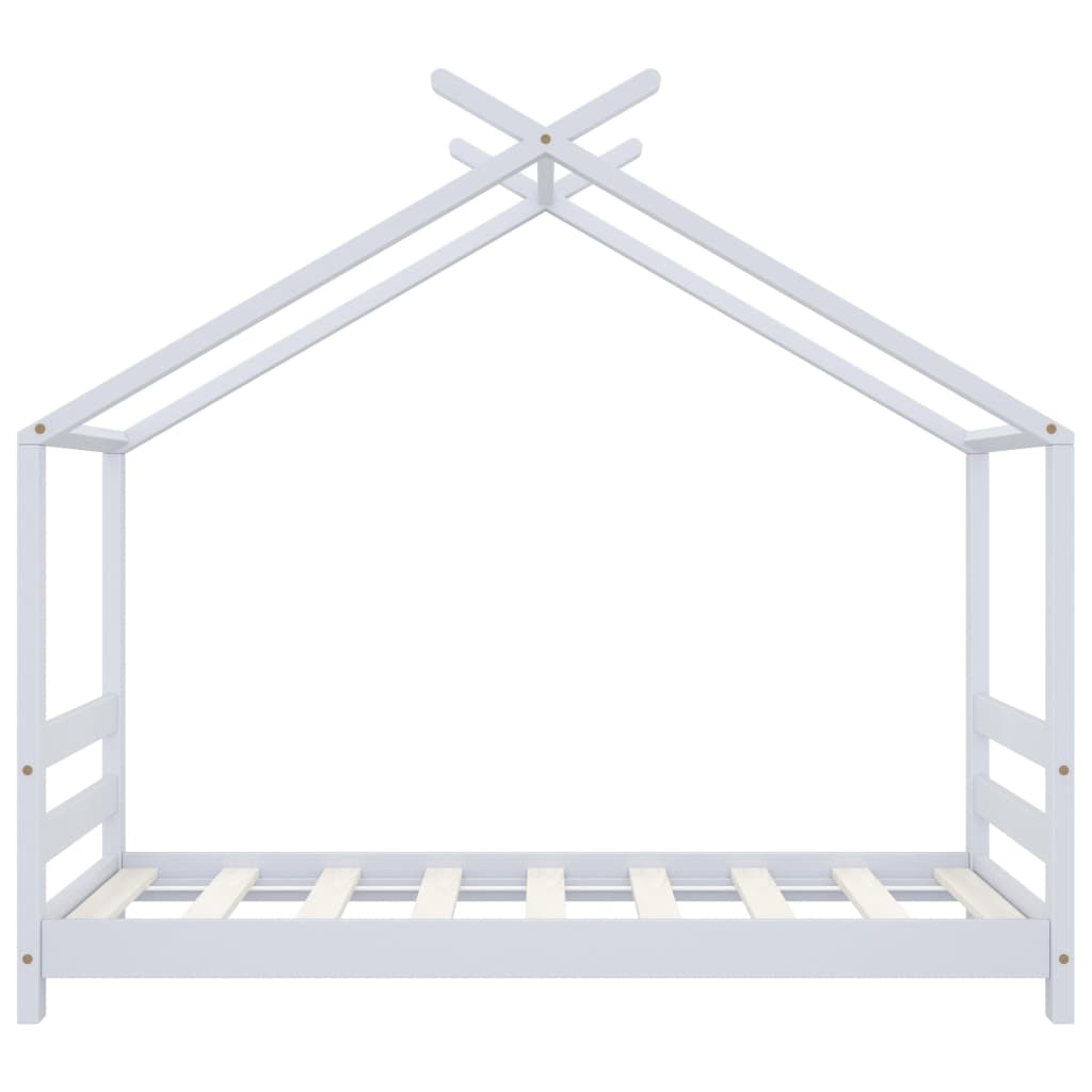 Kinderbedframe massief grenenhout wit 70x140 cm is nu te koop bij PeponiXL, paradijselijk wonen!