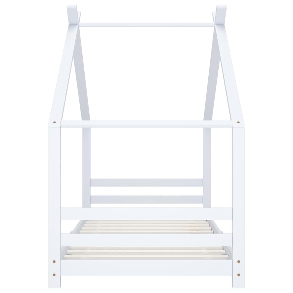 Kinderbedframe massief grenenhout wit 90x200 cm is nu te koop bij PeponiXL, paradijselijk wonen!
