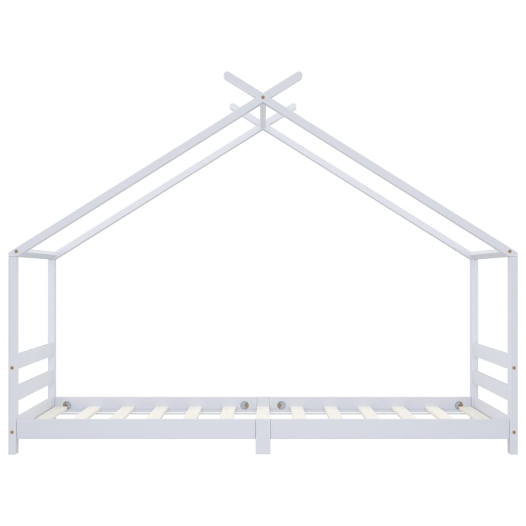 Kinderbedframe massief grenenhout wit 90x200 cm is nu te koop bij PeponiXL, paradijselijk wonen!