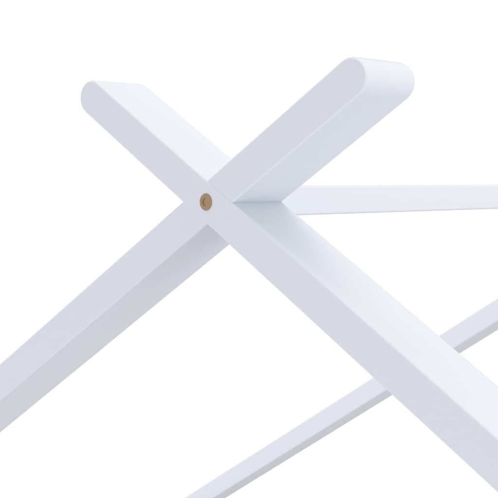 Kinderbedframe massief grenenhout wit 90x200 cm is nu te koop bij PeponiXL, paradijselijk wonen!