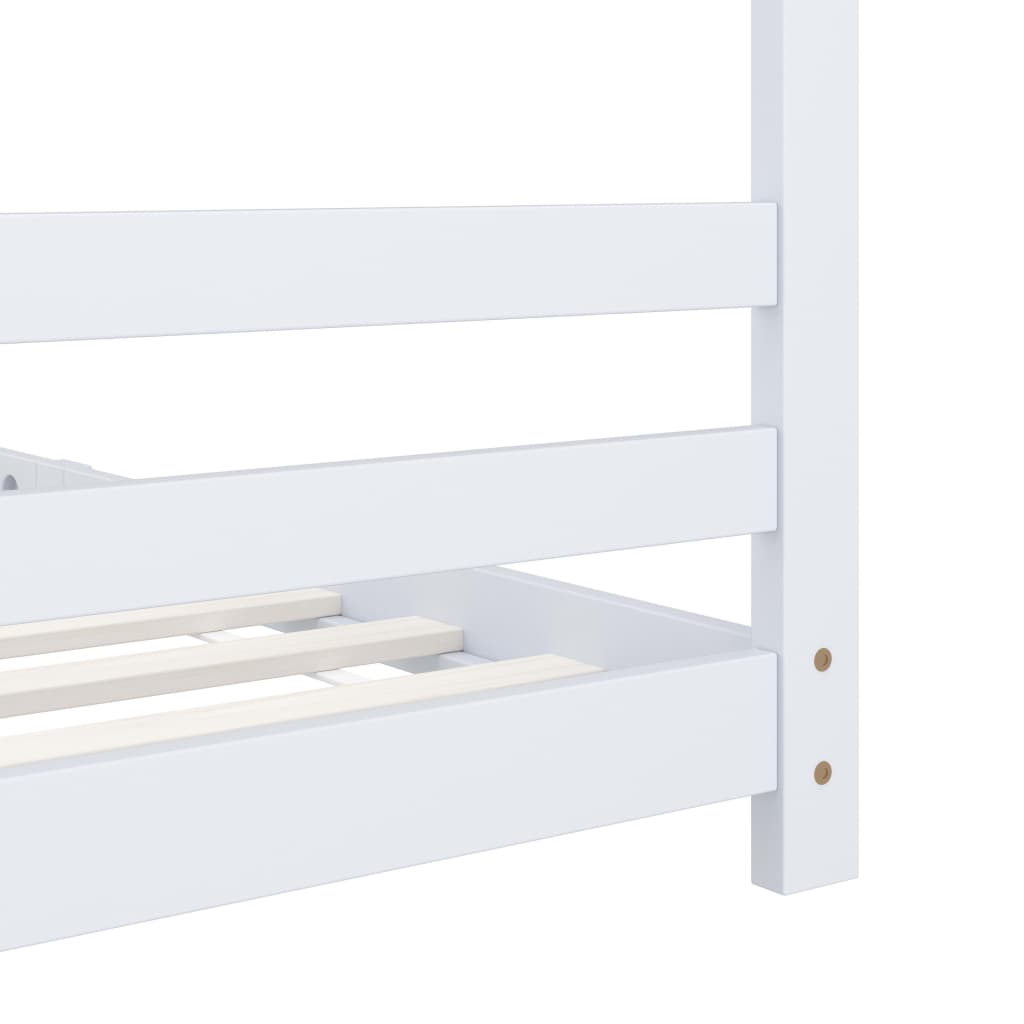 Kinderbedframe massief grenenhout wit 90x200 cm is nu te koop bij PeponiXL, paradijselijk wonen!