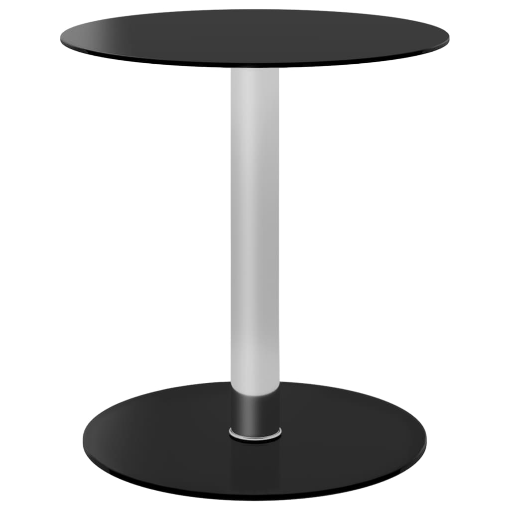 Salontafel 40 cm gehard glas zwart is nu te koop bij PeponiXL, paradijselijk wonen!