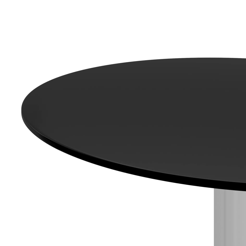 Salontafel 40 cm gehard glas zwart is nu te koop bij PeponiXL, paradijselijk wonen!