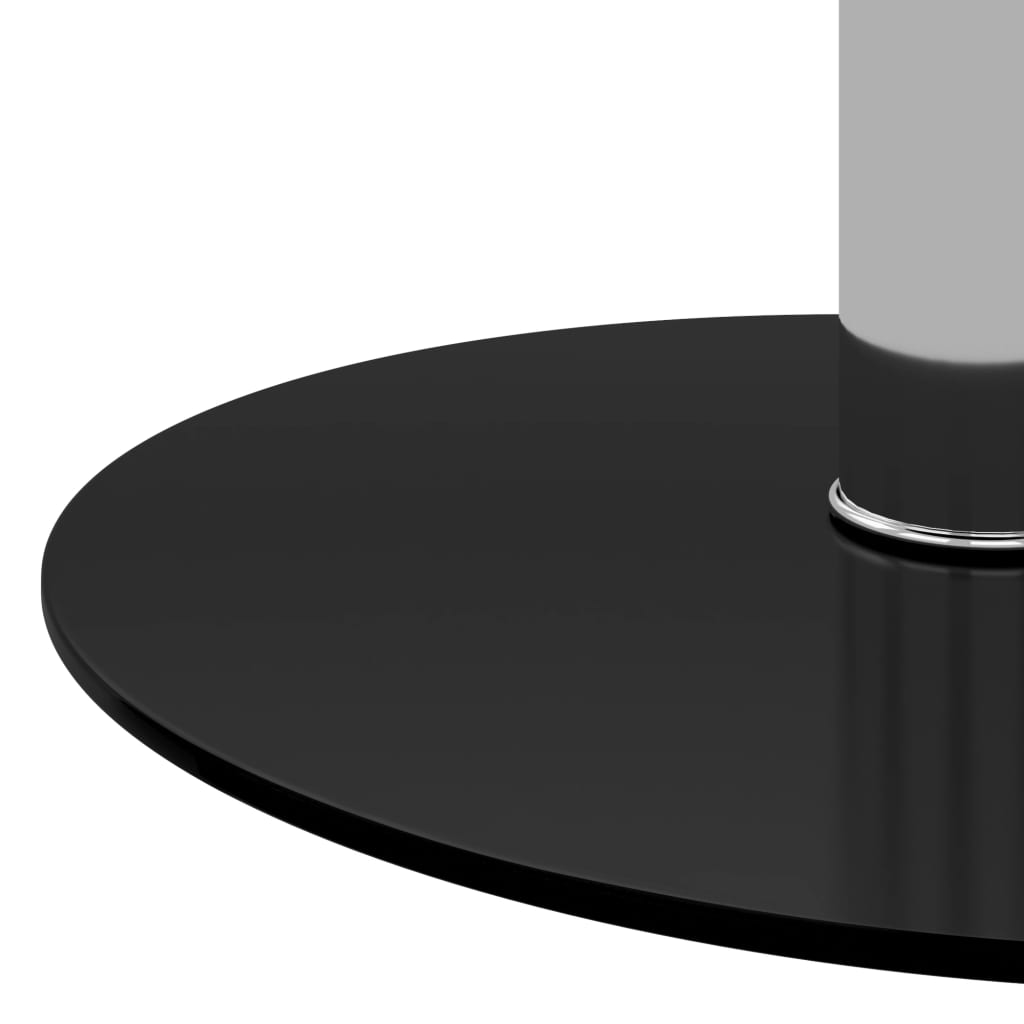 Salontafel 40 cm gehard glas zwart is nu te koop bij PeponiXL, paradijselijk wonen!