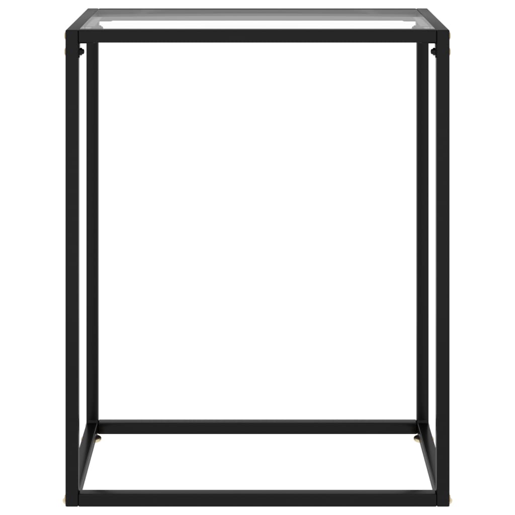 Wandtafel 60x35x75 cm gehard glas transparant is nu te koop bij PeponiXL, paradijselijk wonen!