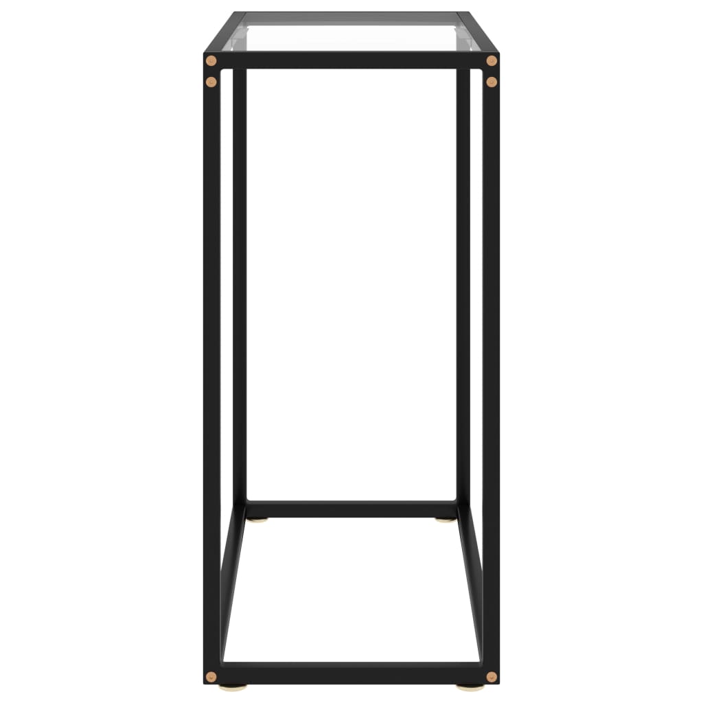 Wandtafel 60x35x75 cm gehard glas transparant is nu te koop bij PeponiXL, paradijselijk wonen!