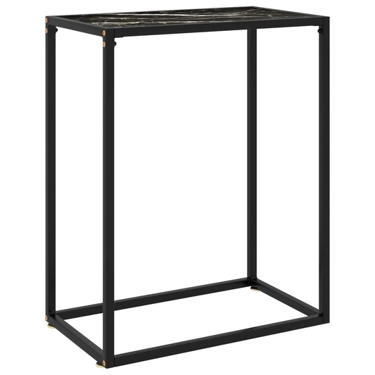 Wandtafel 60x35x75 cm gehard glas zwart is nu te koop bij PeponiXL, paradijselijk wonen!