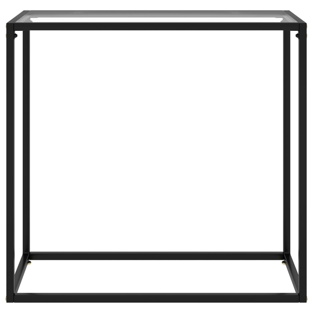 Wandtafel 80x35x75 cm gehard glas transparant is nu te koop bij PeponiXL, paradijselijk wonen!