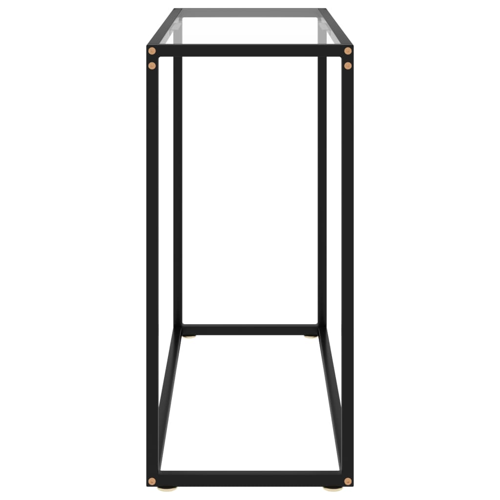 Wandtafel 80x35x75 cm gehard glas transparant is nu te koop bij PeponiXL, paradijselijk wonen!