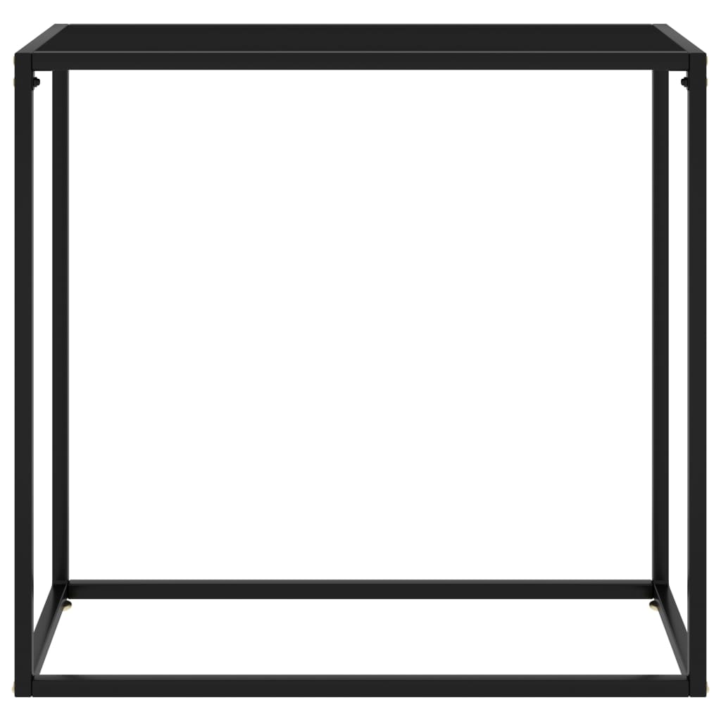 Wandtafel 80x35x75 cm gehard glas zwart is nu te koop bij PeponiXL, paradijselijk wonen!