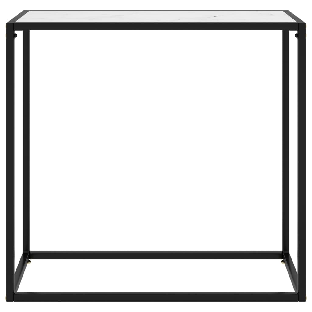 Wandtafel 80x35x75 cm gehard glas wit is nu te koop bij PeponiXL, paradijselijk wonen!