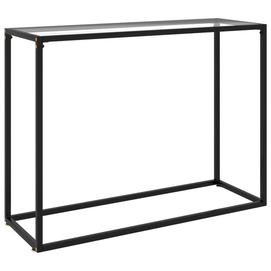 Wandtafel 100x35x75 cm gehard glas transparant is nu te koop bij PeponiXL, paradijselijk wonen!