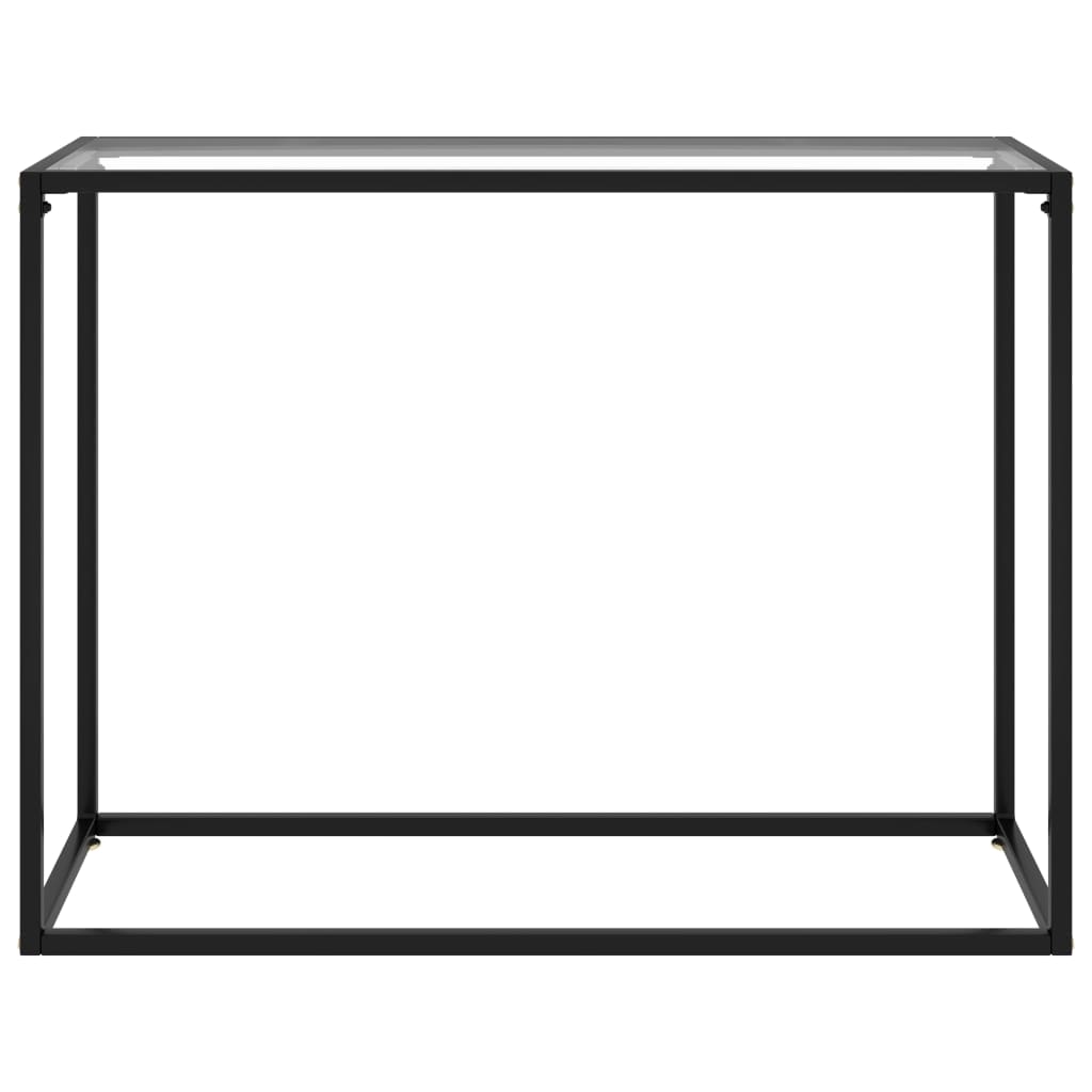 Wandtafel 100x35x75 cm gehard glas transparant is nu te koop bij PeponiXL, paradijselijk wonen!
