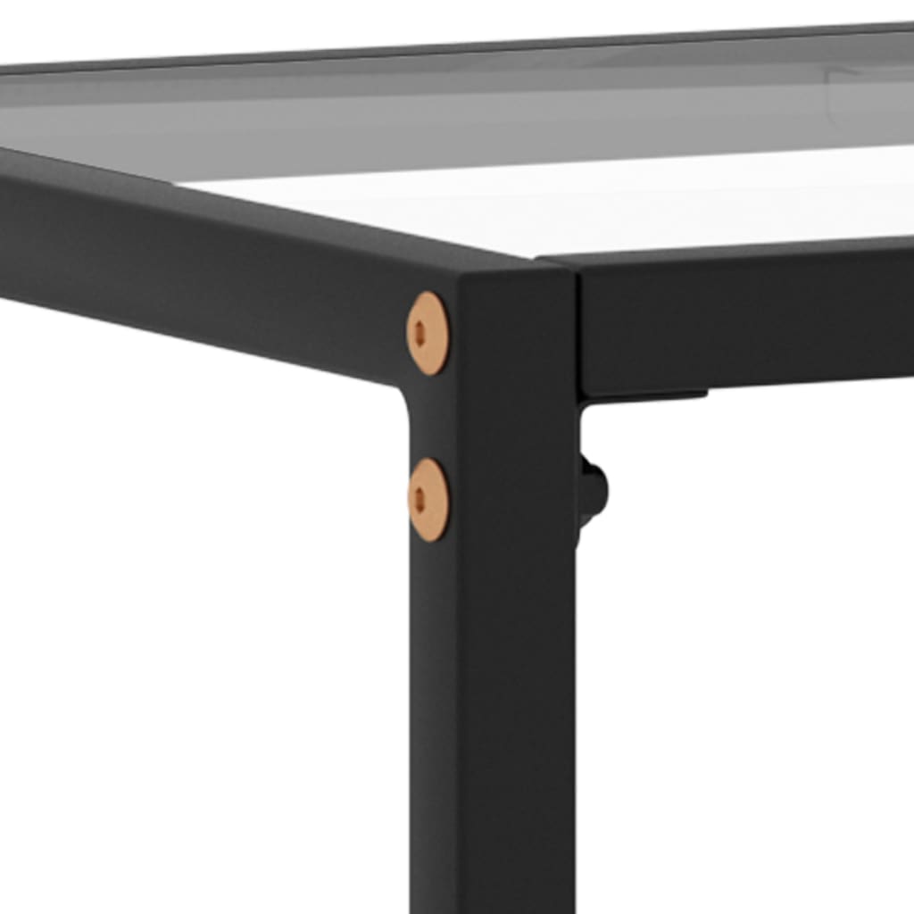 Wandtafel 100x35x75 cm gehard glas transparant is nu te koop bij PeponiXL, paradijselijk wonen!