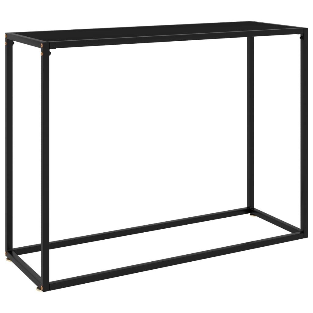 Wandtafel 100x35x75 cm gehard glas zwart is nu te koop bij PeponiXL, paradijselijk wonen!