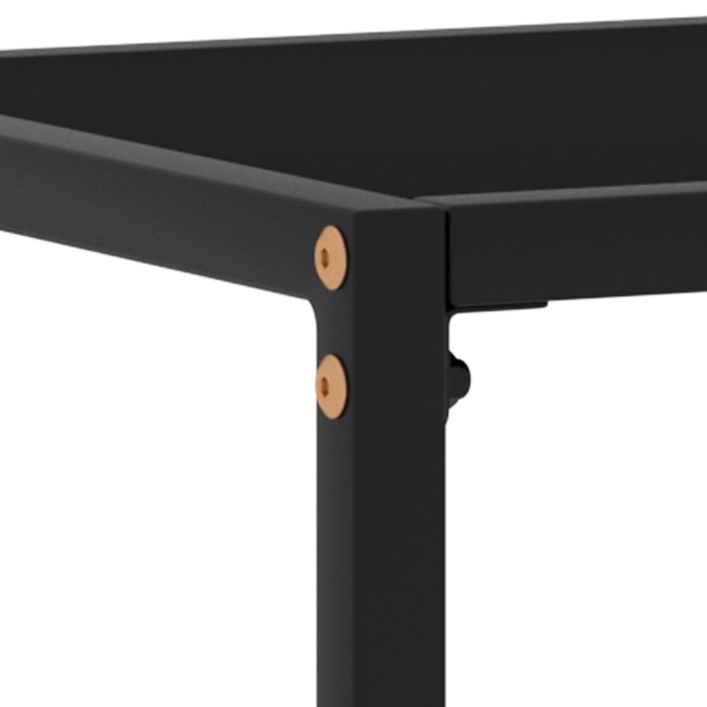 Wandtafel 100x35x75 cm gehard glas zwart is nu te koop bij PeponiXL, paradijselijk wonen!