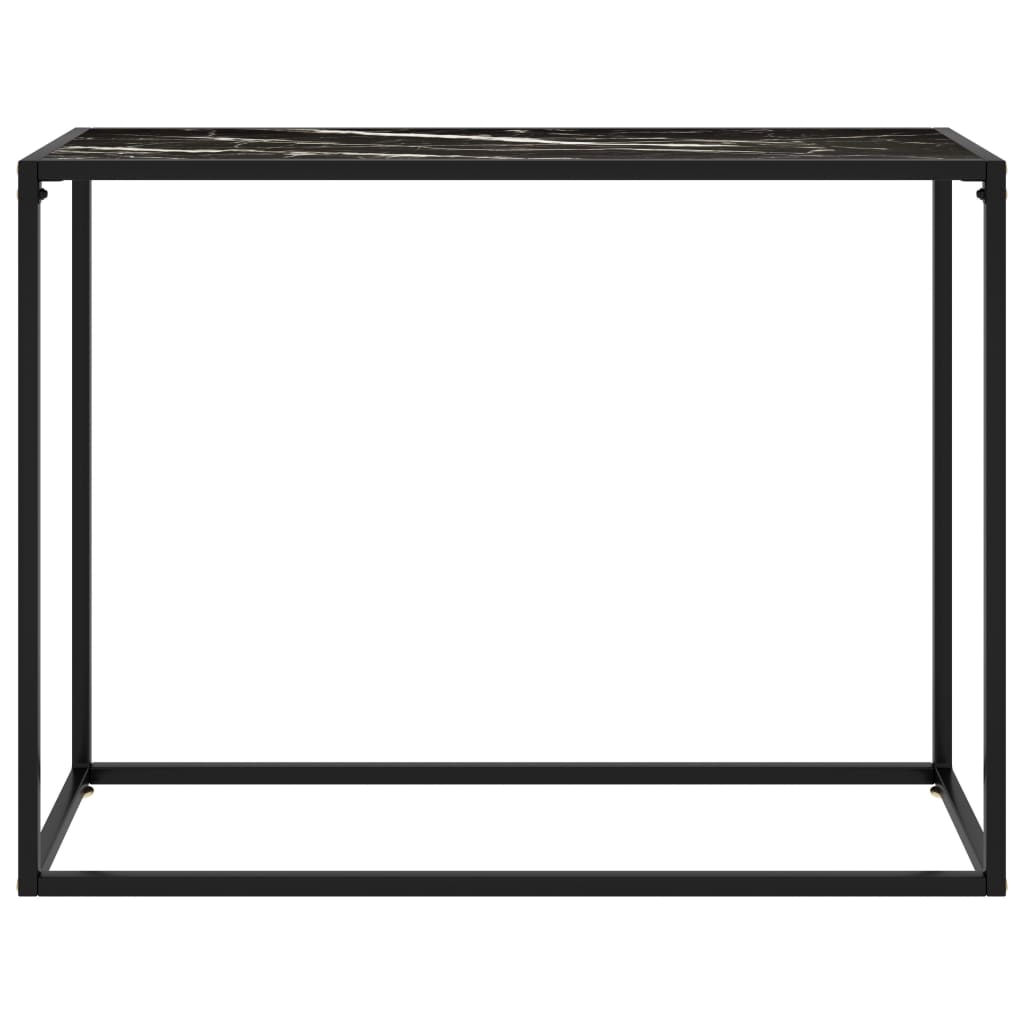 Wandtafel 100x35x75 cm gehard glas zwart is nu te koop bij PeponiXL, paradijselijk wonen!