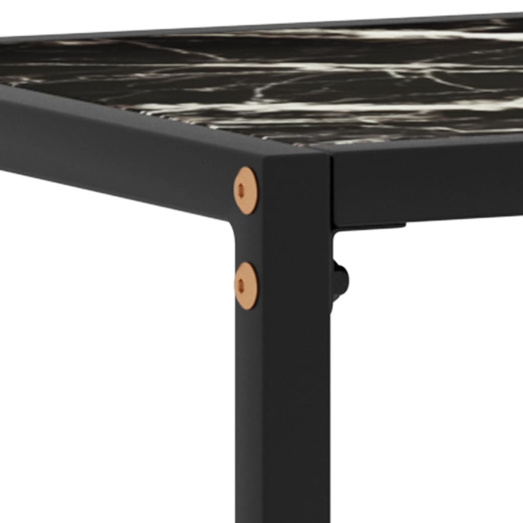 Wandtafel 100x35x75 cm gehard glas zwart is nu te koop bij PeponiXL, paradijselijk wonen!