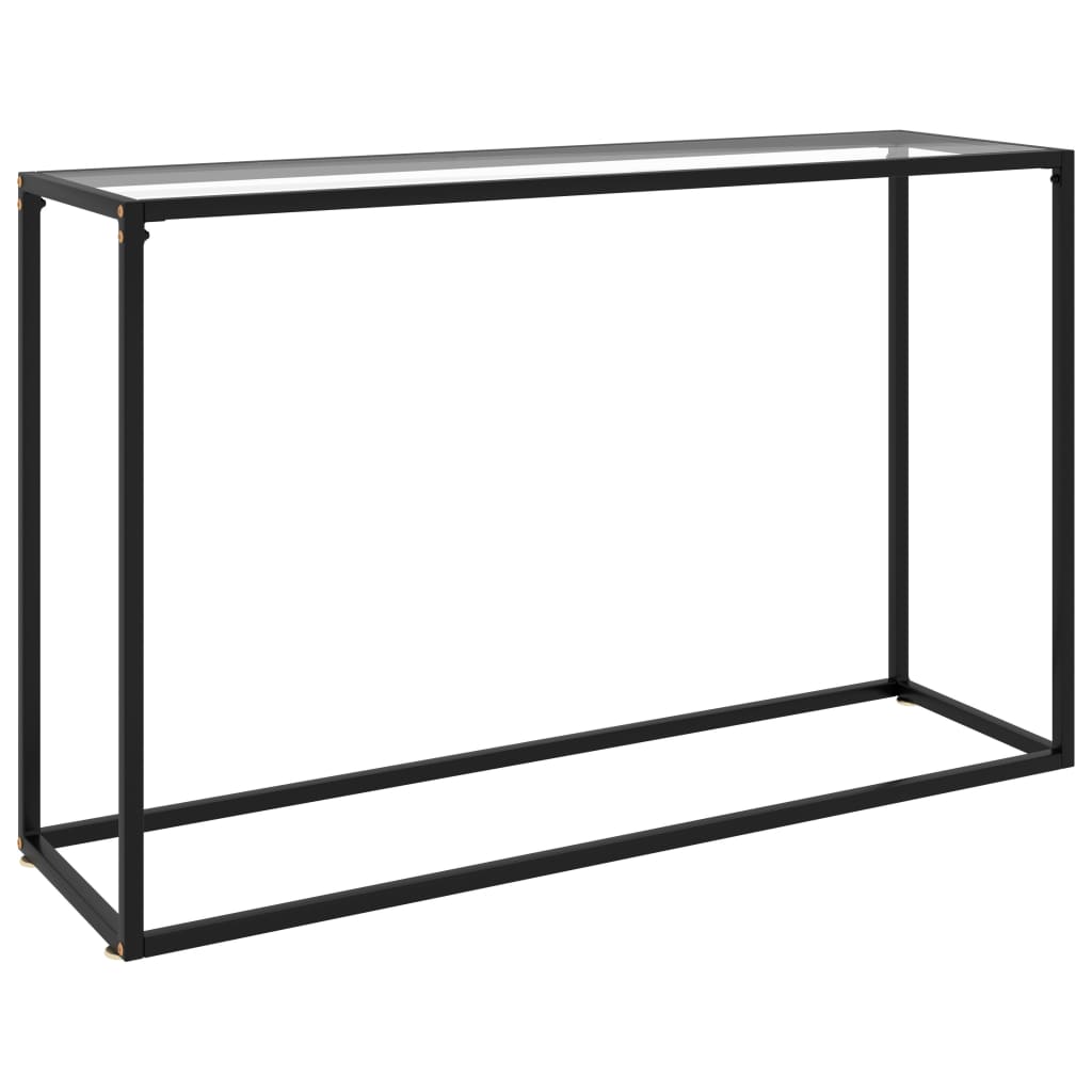Wandtafel 120x35x75 cm gehard glas transparant is nu te koop bij PeponiXL, paradijselijk wonen!
