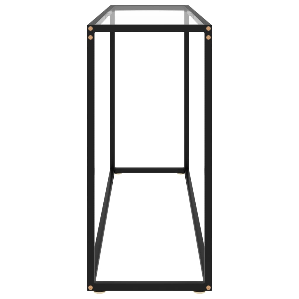 Wandtafel 120x35x75 cm gehard glas transparant is nu te koop bij PeponiXL, paradijselijk wonen!