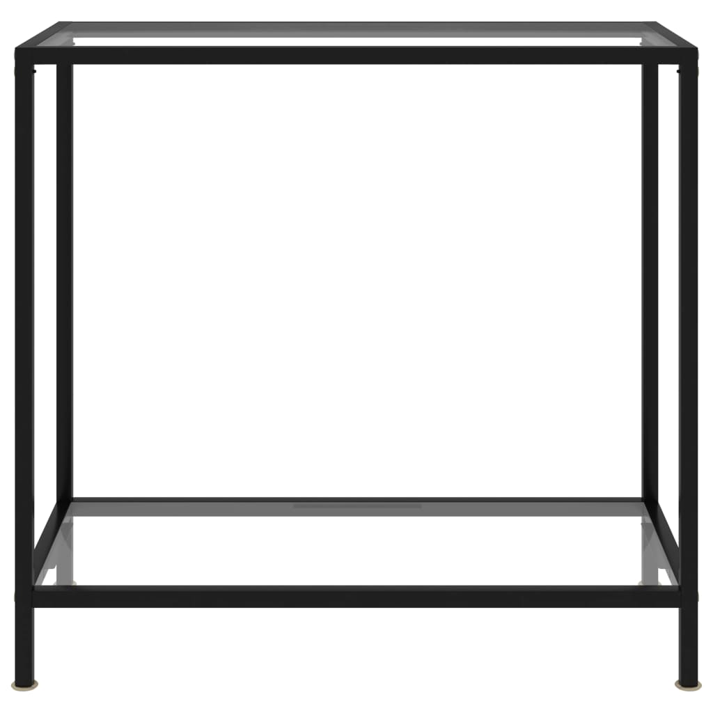 Wandtafel 80x35x75 cm gehard glas transparant is nu te koop bij PeponiXL, paradijselijk wonen!