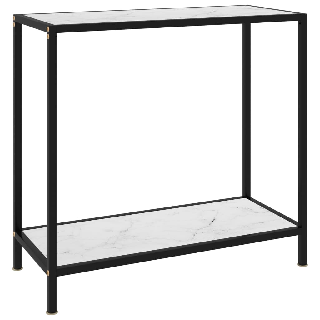 Wandtafel 80x35x75 cm gehard glas wit is nu te koop bij PeponiXL, paradijselijk wonen!