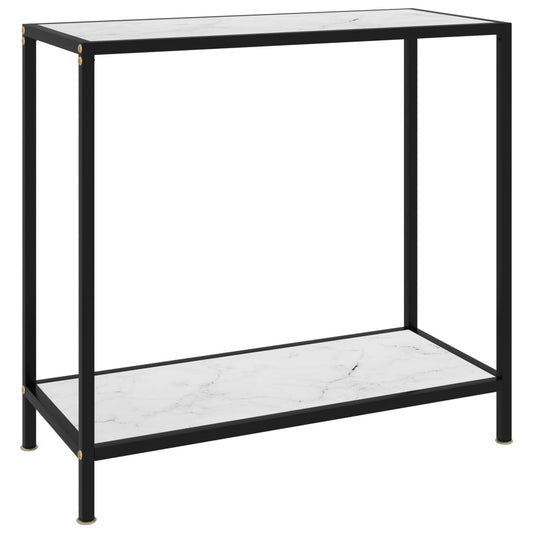 Wandtafel 80x35x75 cm gehard glas wit is nu te koop bij PeponiXL, paradijselijk wonen!