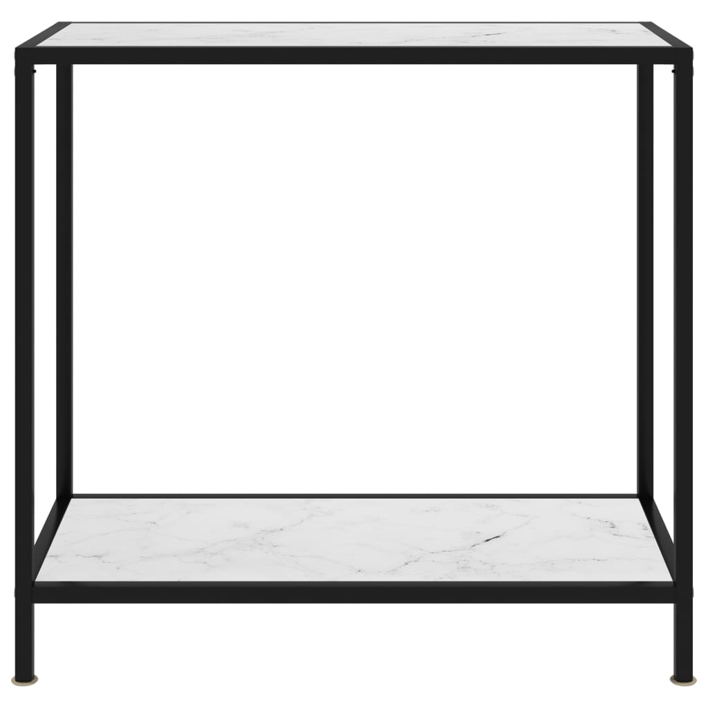 Wandtafel 80x35x75 cm gehard glas wit is nu te koop bij PeponiXL, paradijselijk wonen!