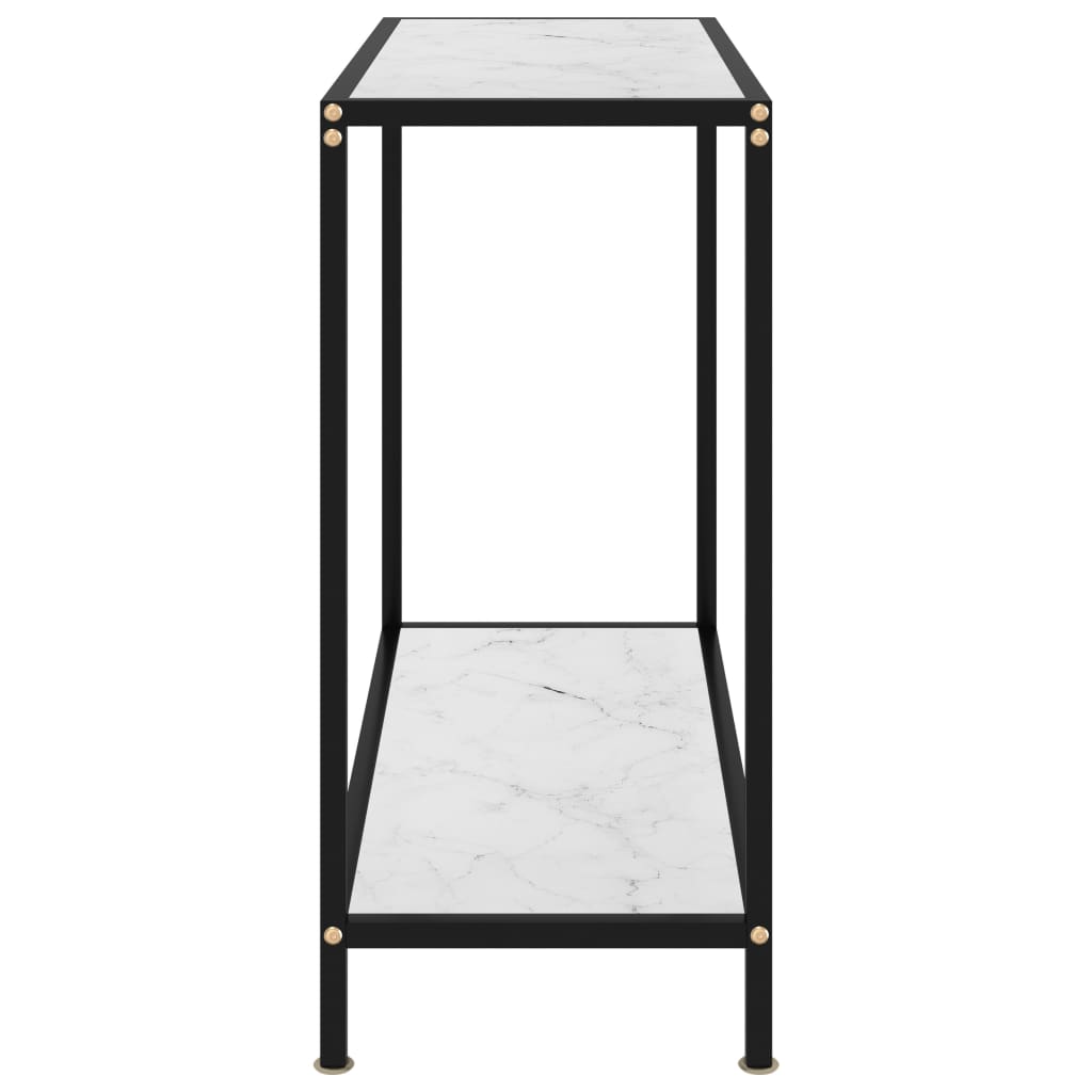 Wandtafel 80x35x75 cm gehard glas wit is nu te koop bij PeponiXL, paradijselijk wonen!