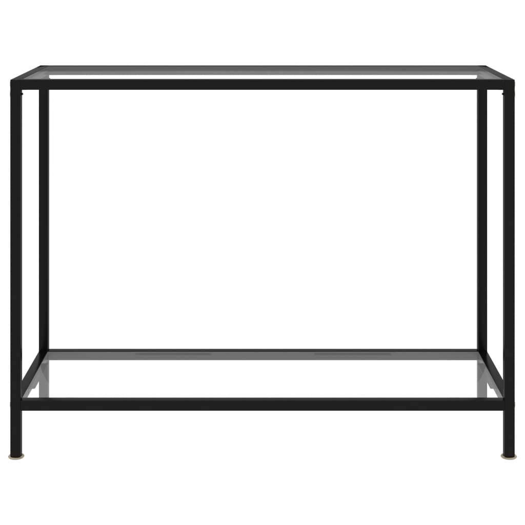 Wandtafel 100x35x75 cm gehard glas transparant is nu te koop bij PeponiXL, paradijselijk wonen!