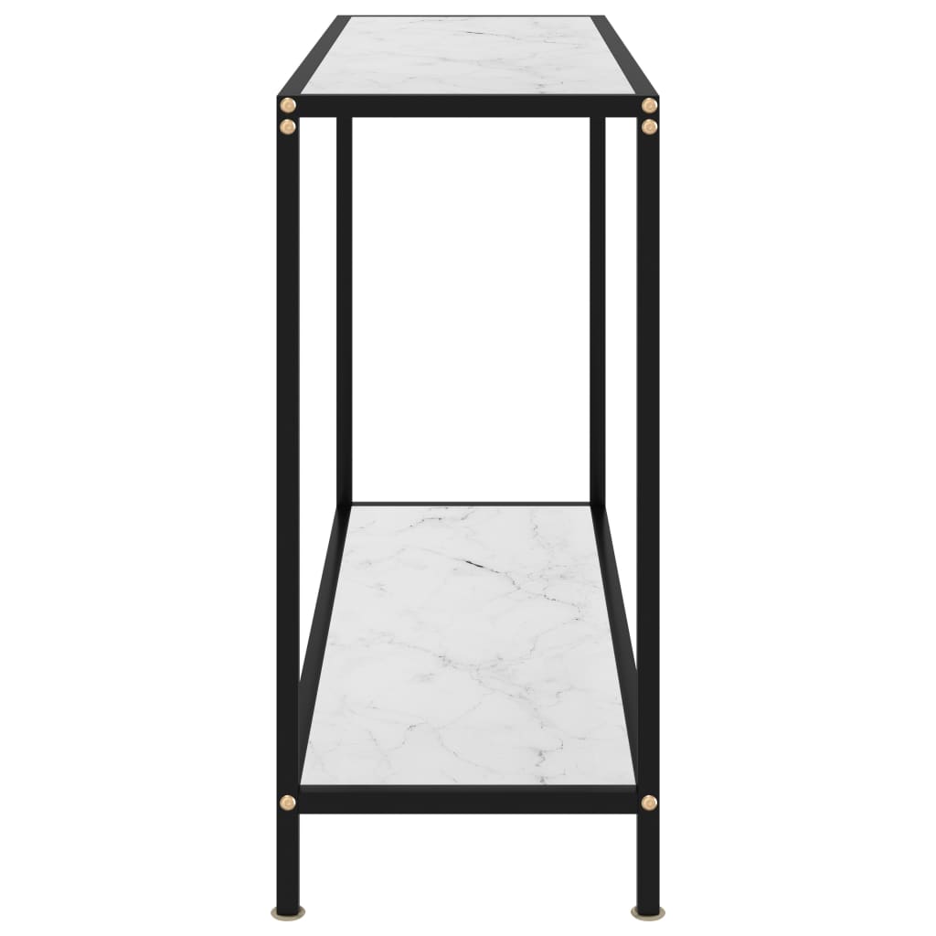 Wandtafel 100x35x75 cm gehard glas wit is nu te koop bij PeponiXL, paradijselijk wonen!