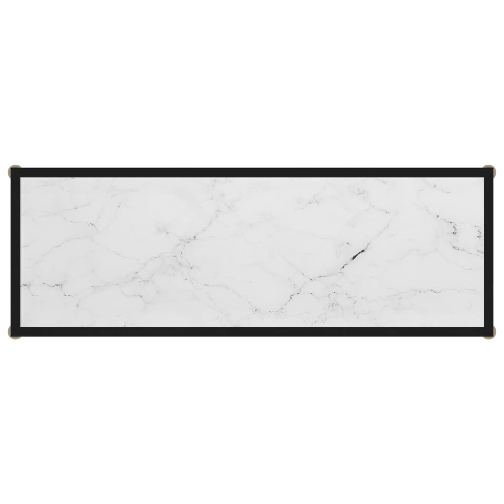 Wandtafel 100x35x75 cm gehard glas wit is nu te koop bij PeponiXL, paradijselijk wonen!