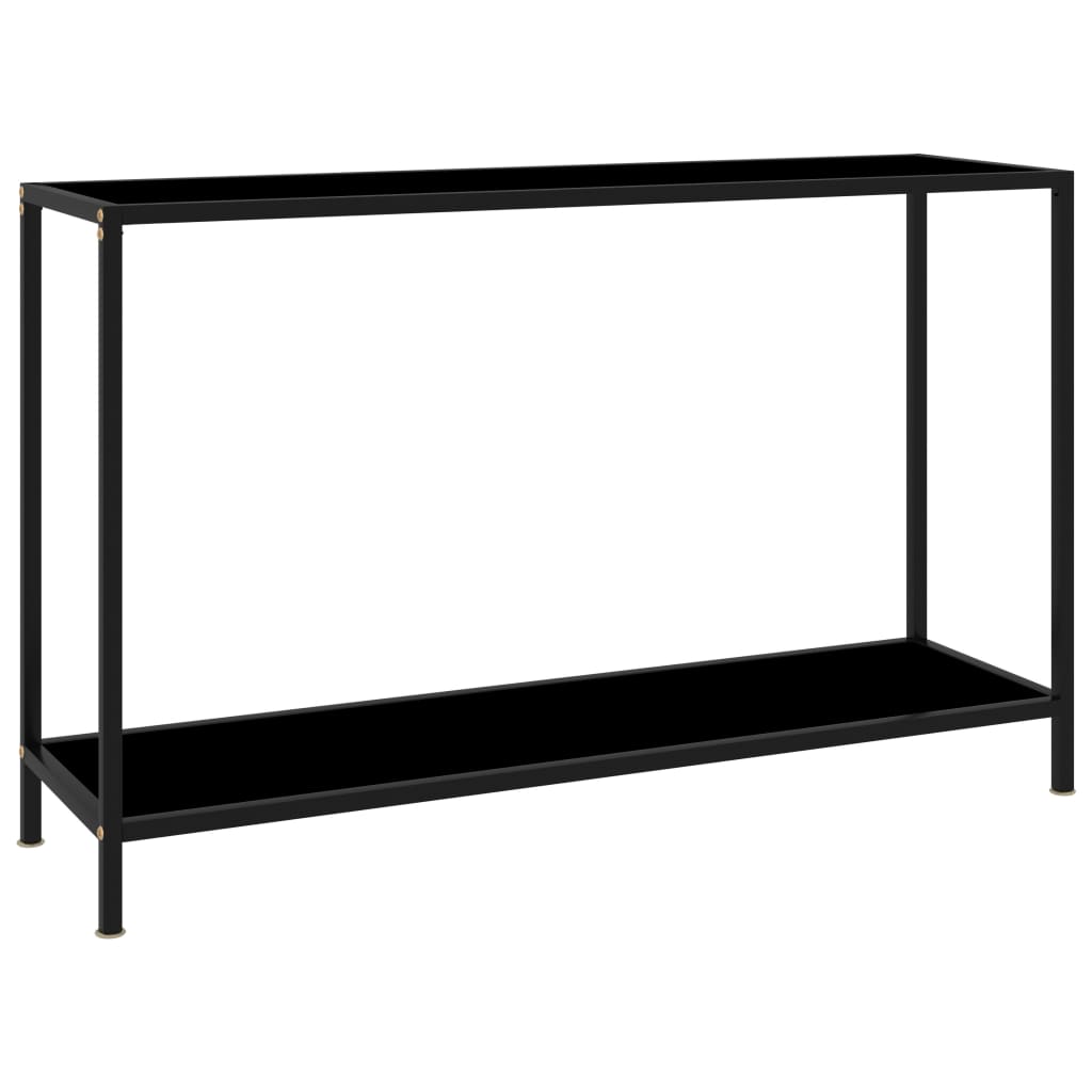 Wandtafel 120x35x75 cm gehard glas zwart is nu te koop bij PeponiXL, paradijselijk wonen!