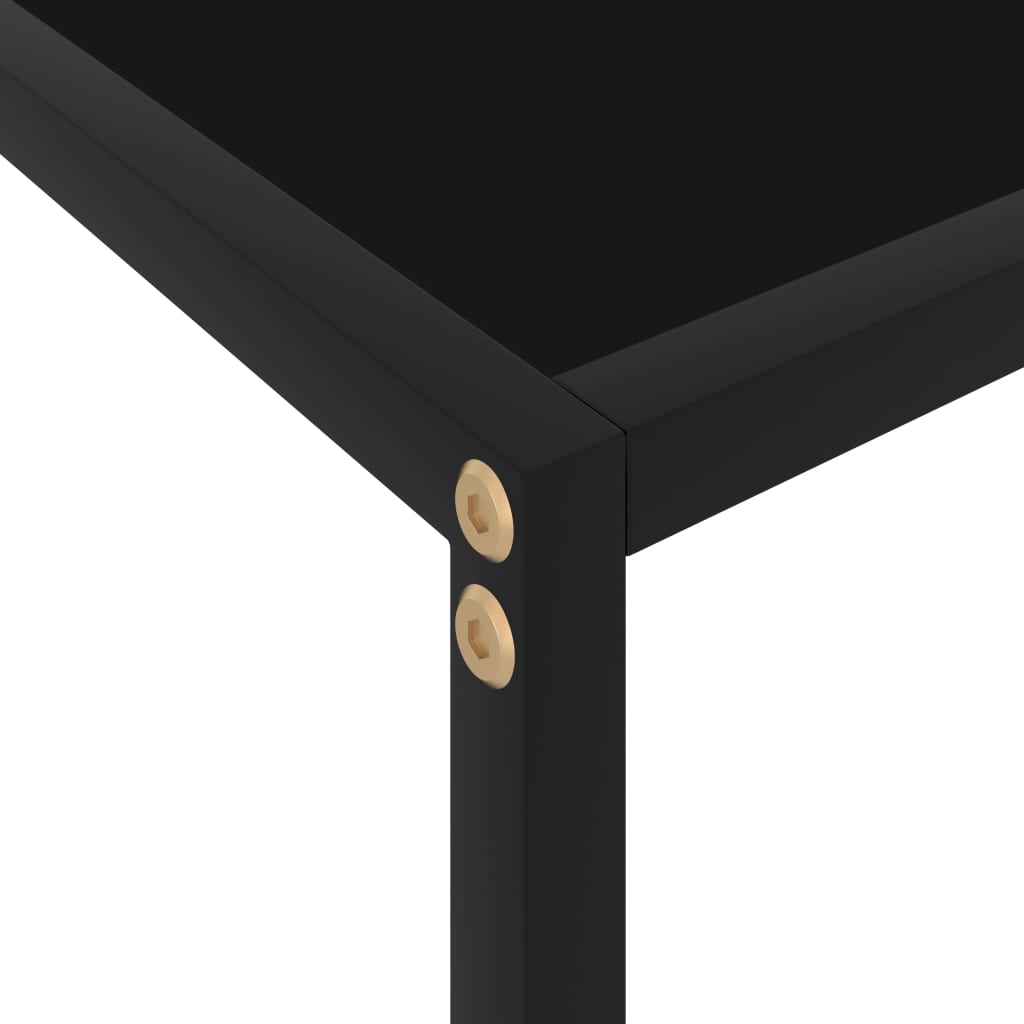 Wandtafel 120x35x75 cm gehard glas zwart is nu te koop bij PeponiXL, paradijselijk wonen!