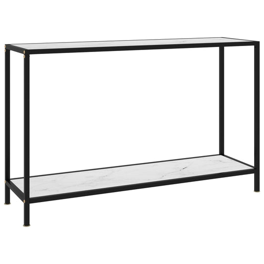 Wandtafel 120x35x75 cm gehard glas wit is nu te koop bij PeponiXL, paradijselijk wonen!