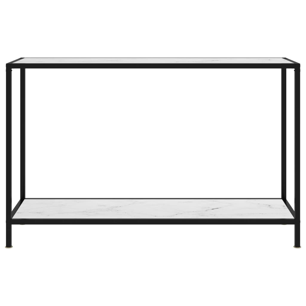 Wandtafel 120x35x75 cm gehard glas wit is nu te koop bij PeponiXL, paradijselijk wonen!