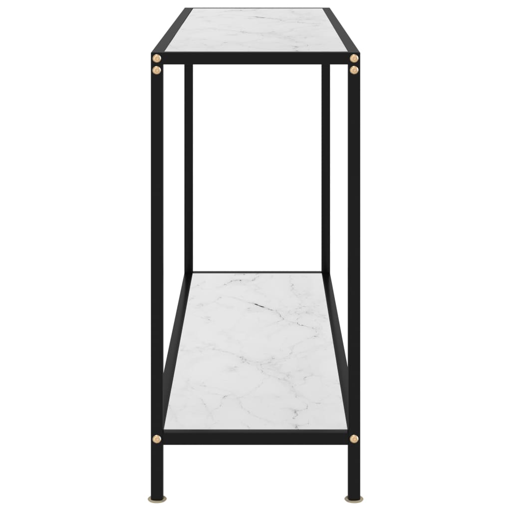 Wandtafel 120x35x75 cm gehard glas wit is nu te koop bij PeponiXL, paradijselijk wonen!