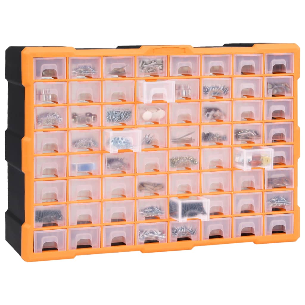 Organiser met 64 lades 52x16x37,5 cm is nu te koop bij PeponiXL, paradijselijk wonen!