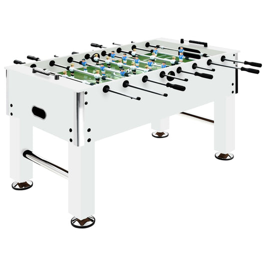 Voetbaltafel 60 kg 140x74,5x87,5 cm staal wit is nu te koop bij PeponiXL, paradijselijk wonen!