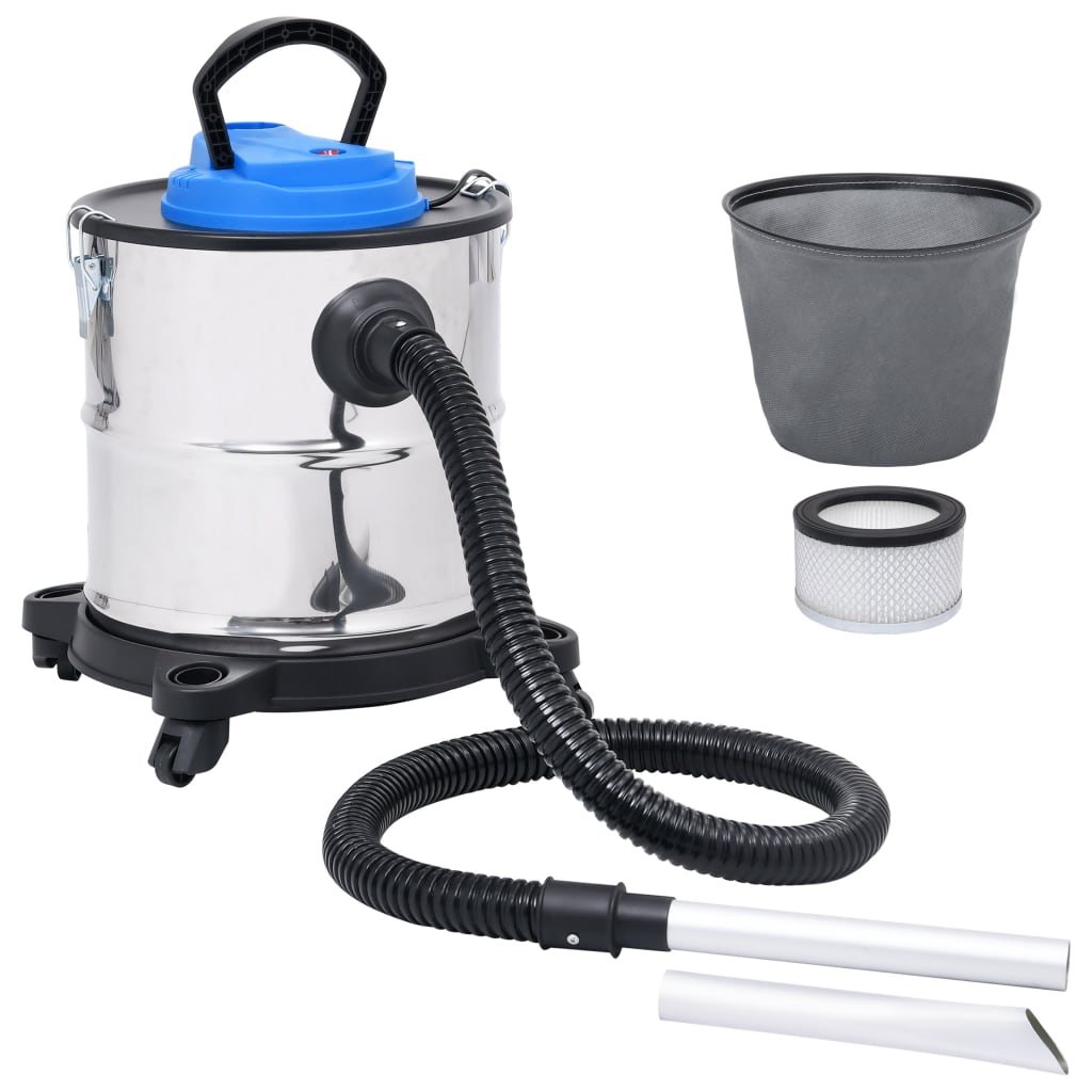 Asstofzuiger met HEPA filter 1200 W 20 L roestvrij staal is nu te koop bij PeponiXL, paradijselijk wonen!